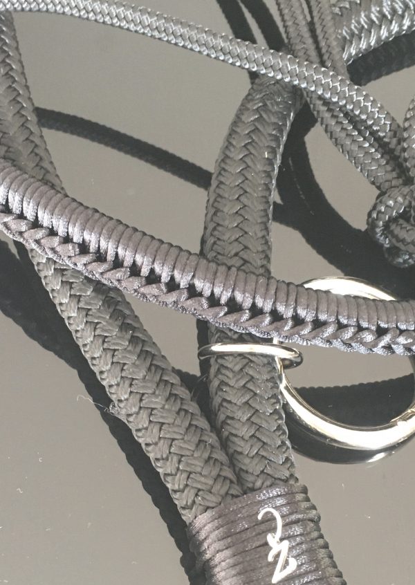 Complete set ropehalter + neckrope black