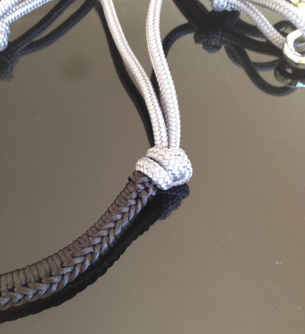 Complete set ropehalter + neckrope grey with a touch of blue - Image 2